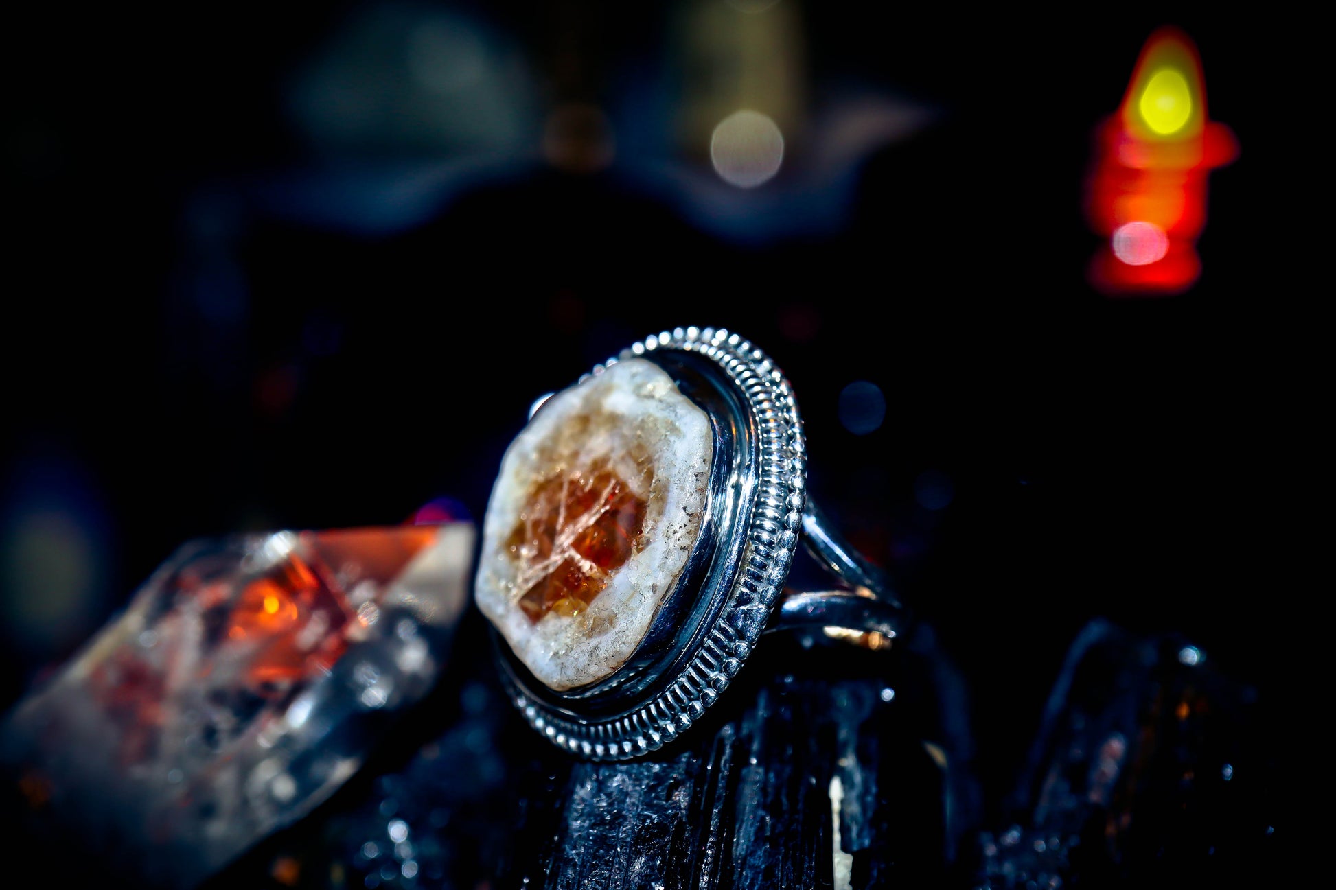 Haunted Moon Goddess Selene Djinn Genie Ring