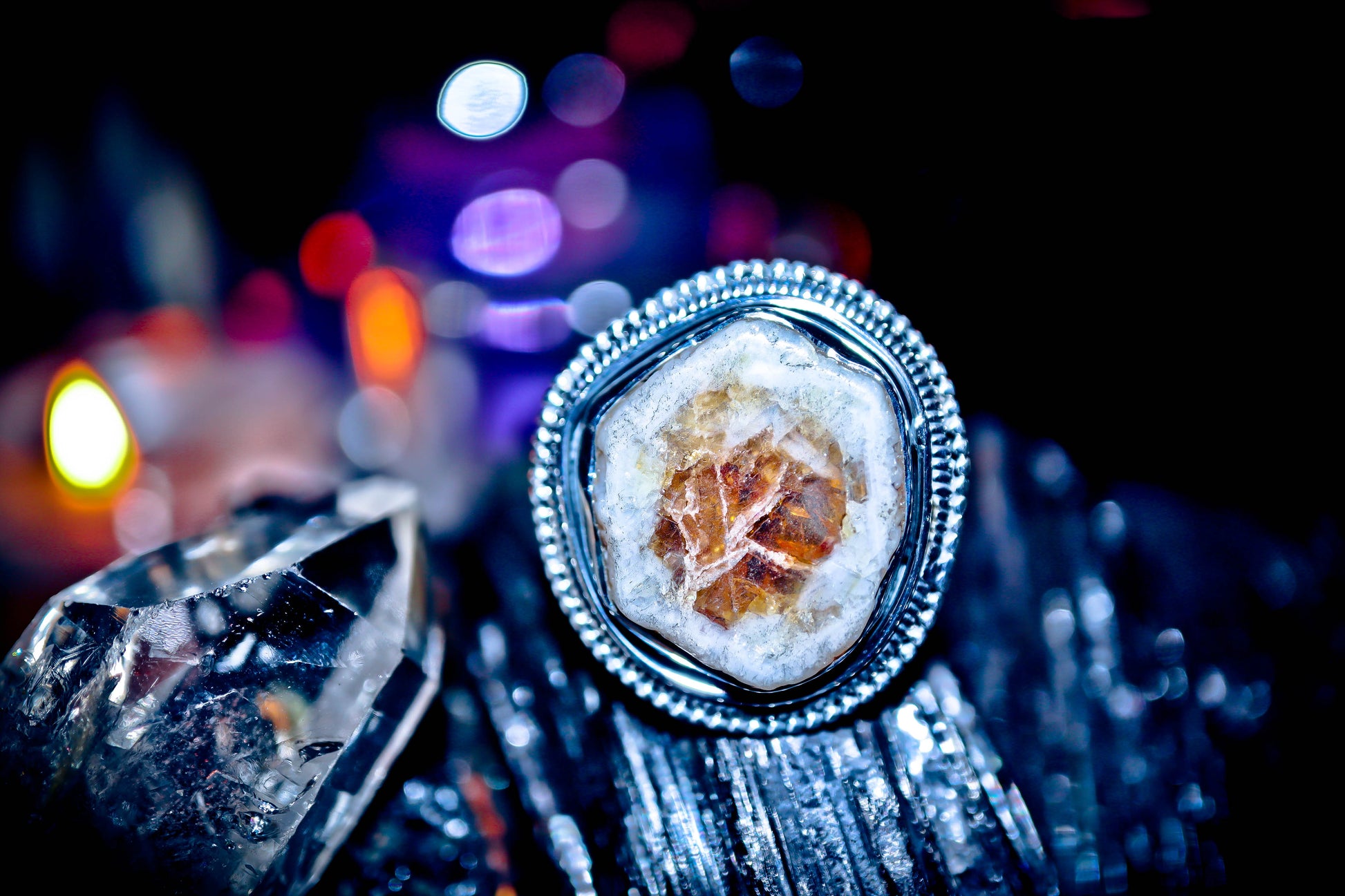 Haunted Moon Goddess Selene Genie Ring!