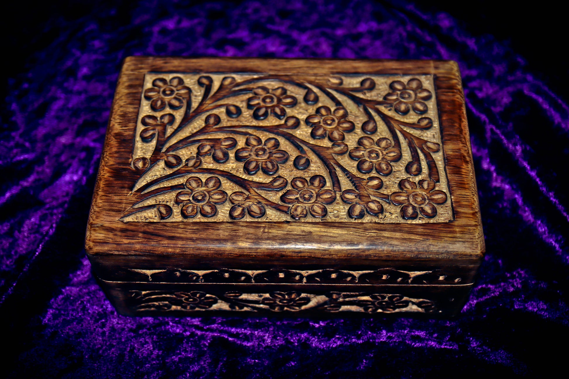 SACRED MYSTIC 7 ENERGY PORTAL! Haunted Wiccan Pagan Occult  Witchcraft Spell Wooden Jewelry Box!