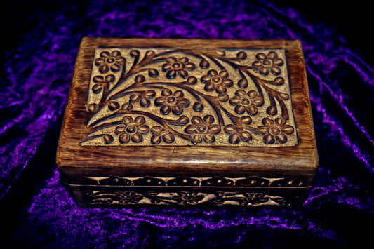 SACRED MYSTIC 7 ENERGY PORTAL! Haunted Wiccan Pagan Occult  Witchcraft Spell Wooden Jewelry Box!