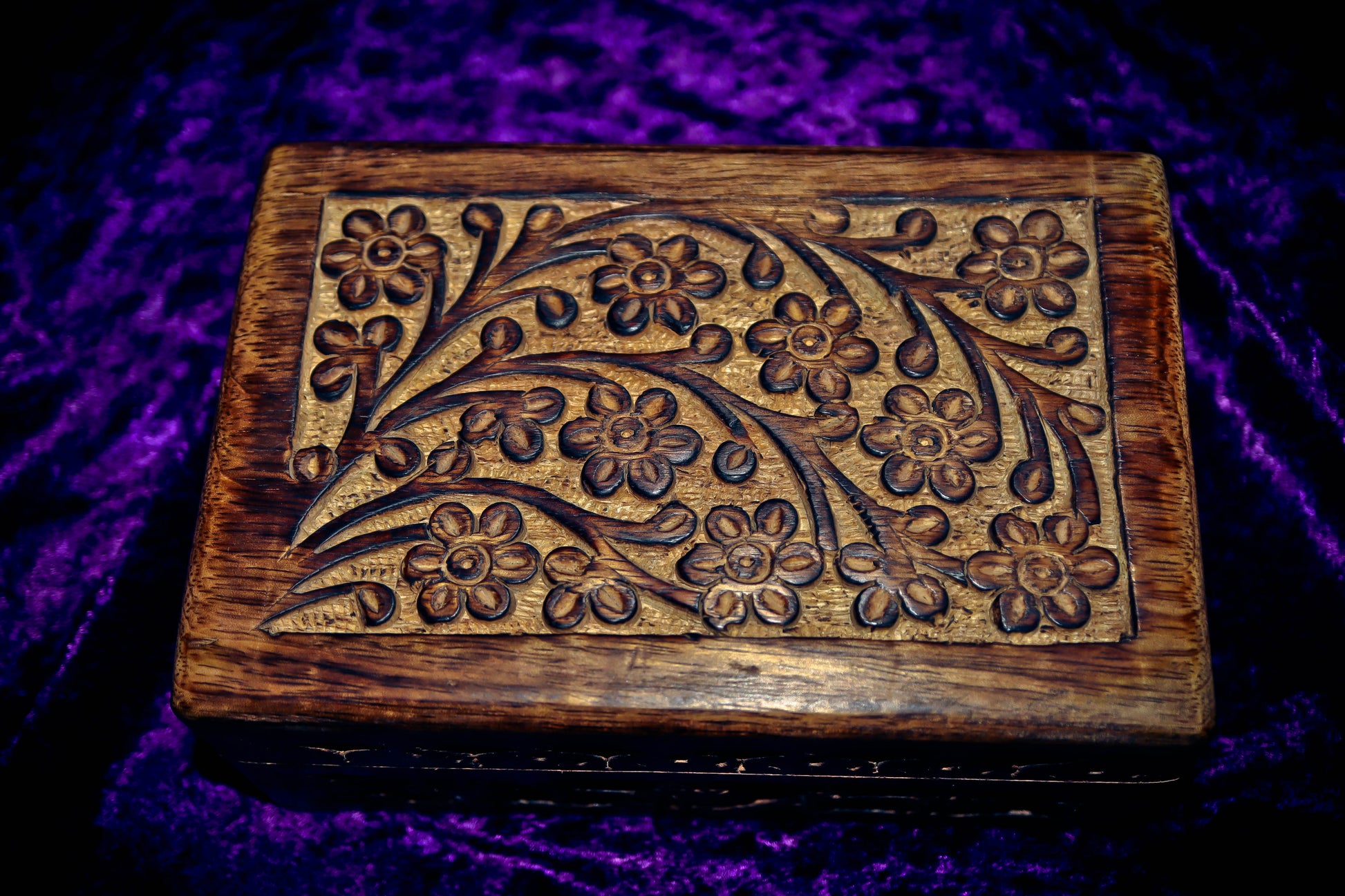 Haunted Witchcraft Spell Wooden Jewelry Box! Boost your Magical Items & Spells!