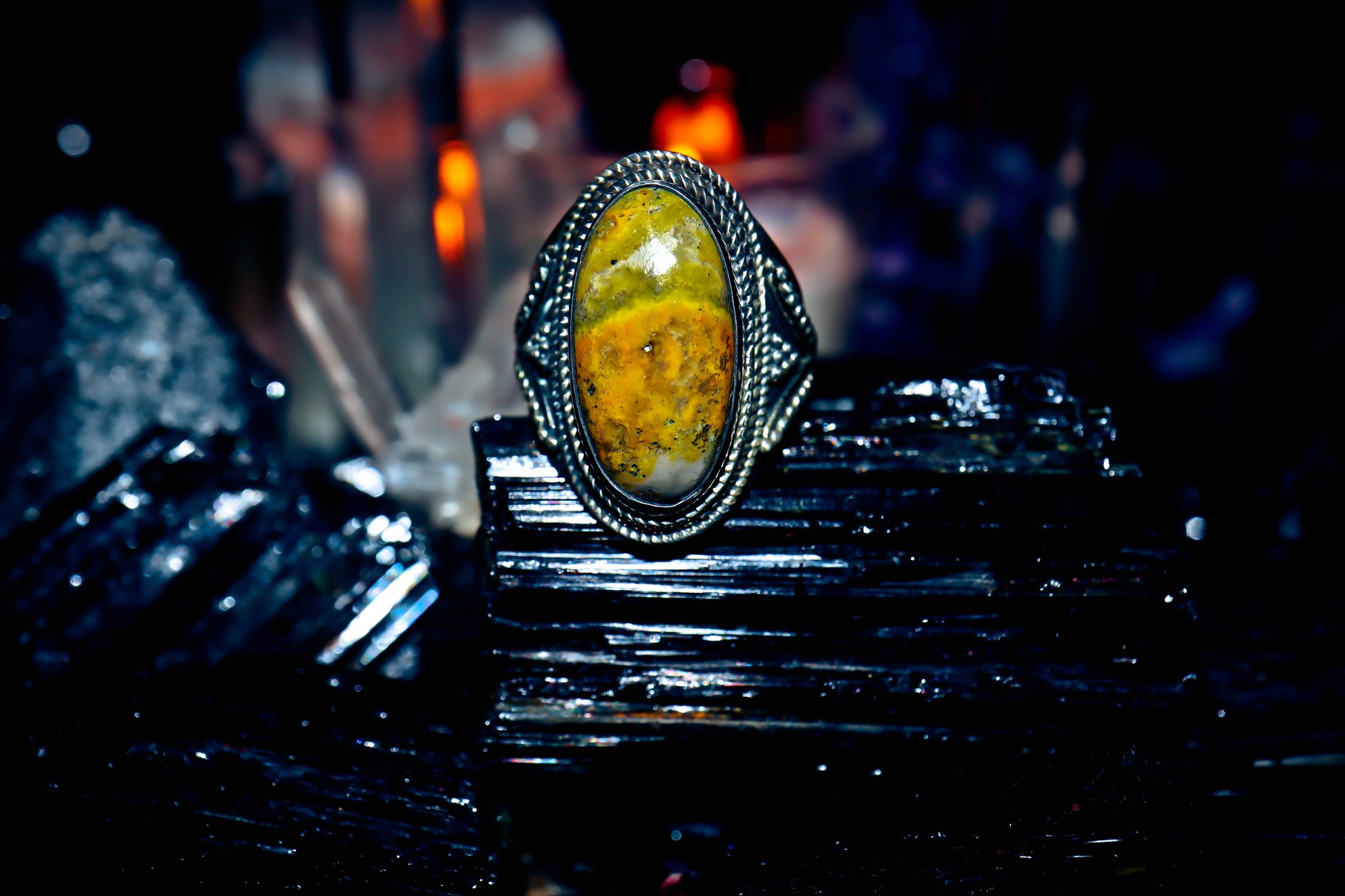 PAPA LEGBA Djinn Ring! Ultimate Wealth Power Success Business Spell Haitian SUN GOD Genie!