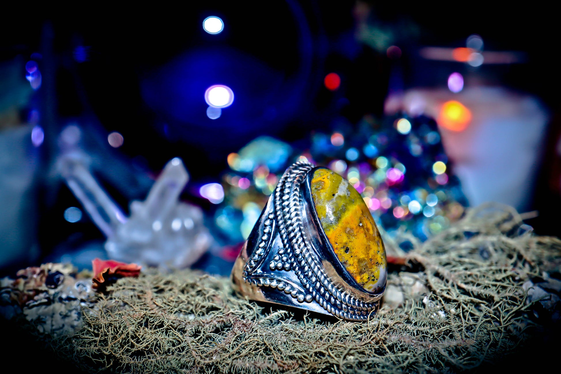 Ultimate Wealth Power Success Business Spell Haitian SUN GOD Djinn Ring!