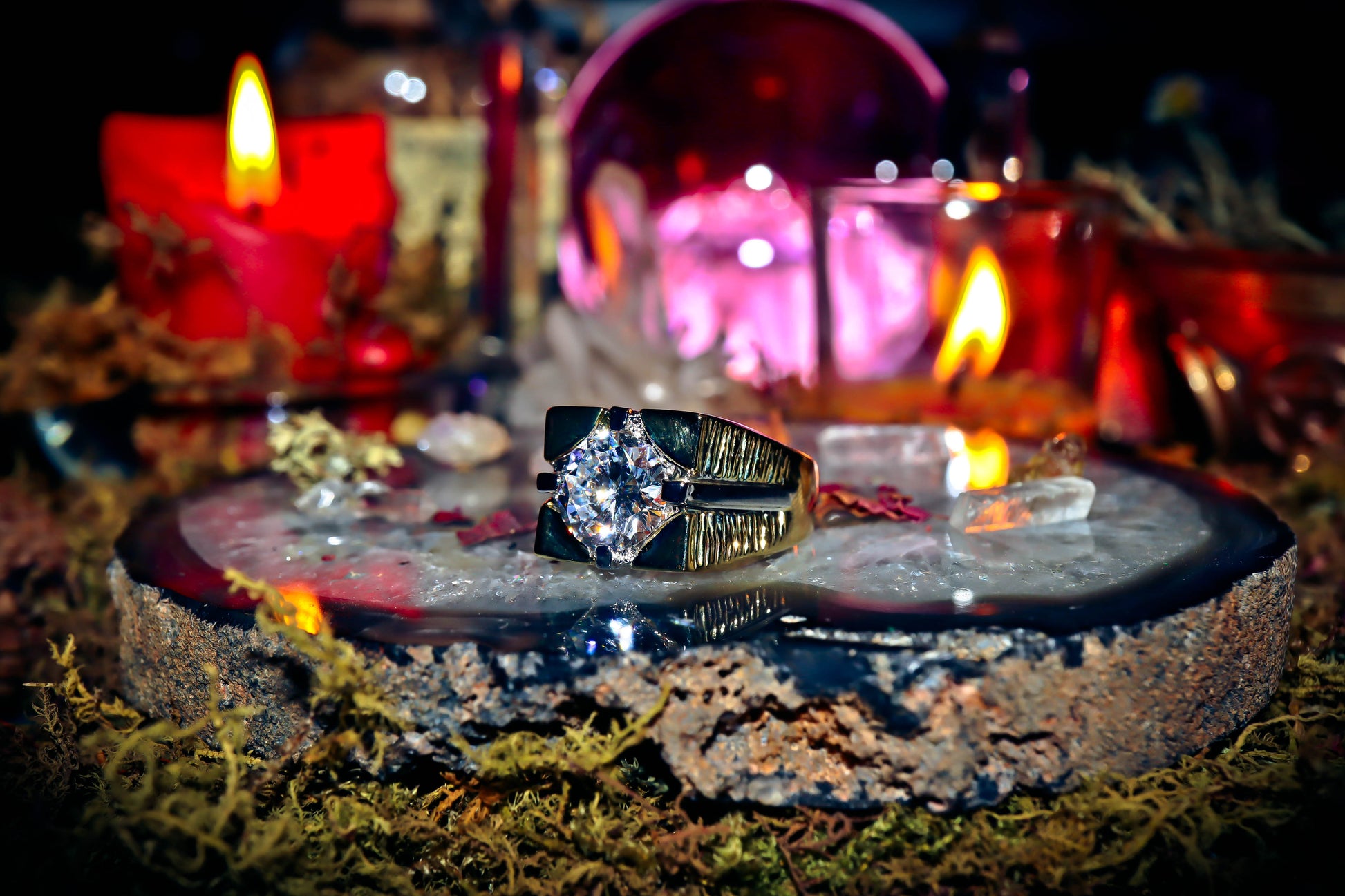 TALISMAN WEALTH Secret Society Elite Haunted Warlock Spell Ring!