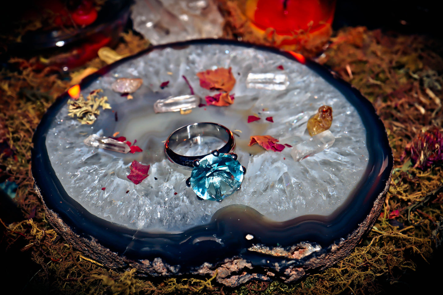 Wealth and Luck Haunted Genie Witchcraft Spell Ritual Magic Ring!