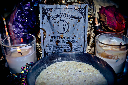 WHITE COPAL RESIN Incense Sacred Powder Apothecary Spellcast Witchcraft