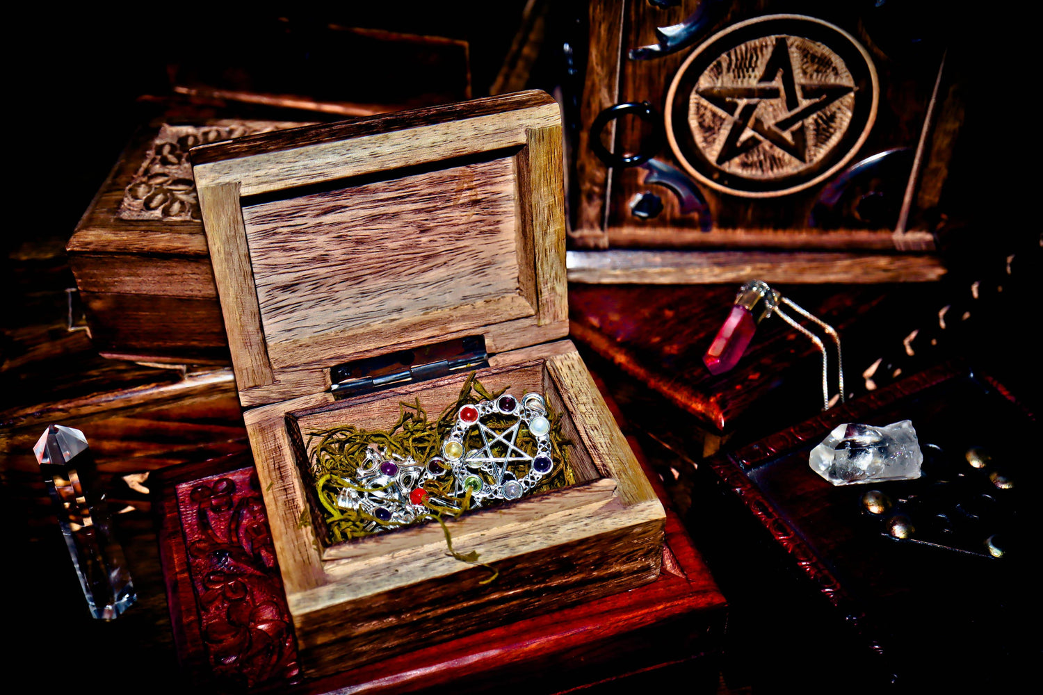  Charging Boxes Increase the Power of Spirits Witch Jewelry and Spells