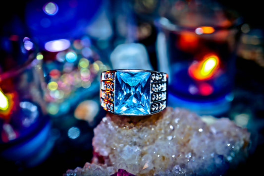 Atlantis Moon Dragon Spirit Ring Djinn