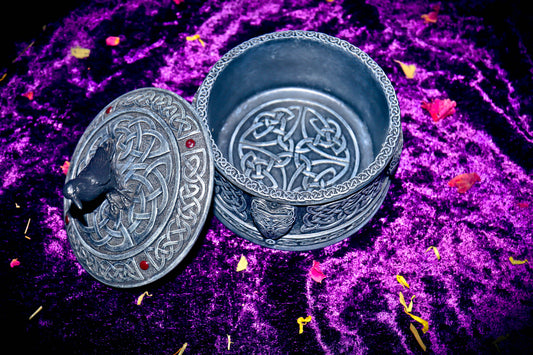 Haunted Raven Charging Box Amplify Magick Spells and Djinn Spirits!