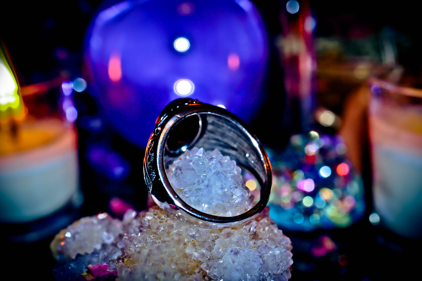 VOODOO PAPA LEGBA WEALTH SPELL METAPHYSICAL WICCAN PAGAN RITUAL GYPSY WITCH WEALTH RING ~ GOOD LUCK & PROSPERITY $$