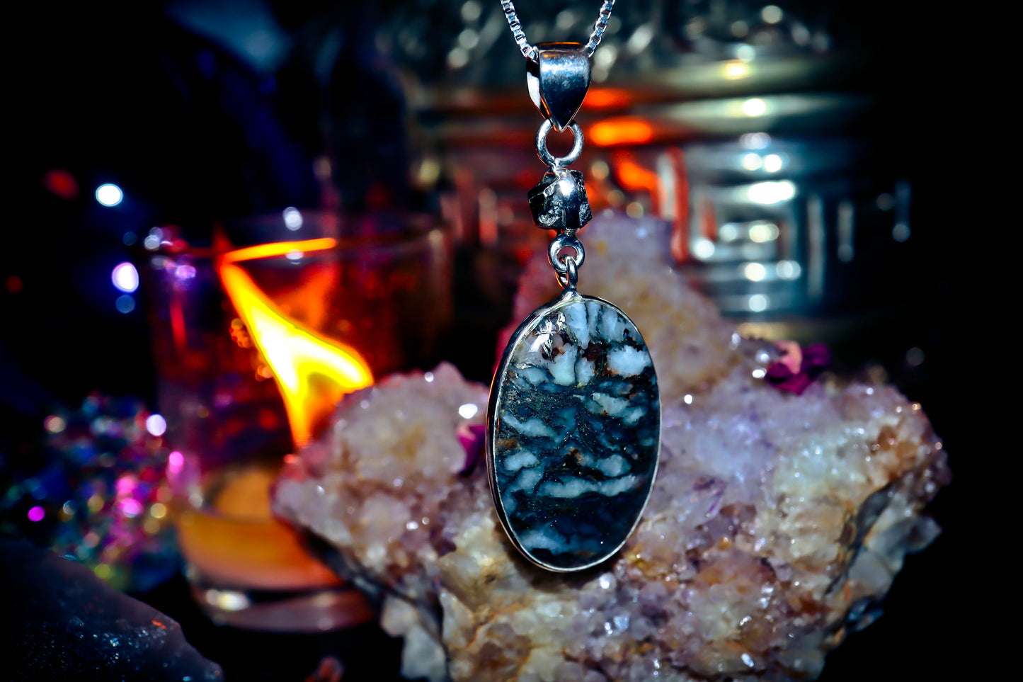 Haunted Master High Frequency Universal Wealth Codes of Merlin Djinn Amulet Pendant - Hundreds of Wealth Spells, Sacred Doctrine of Magickal Power! .925