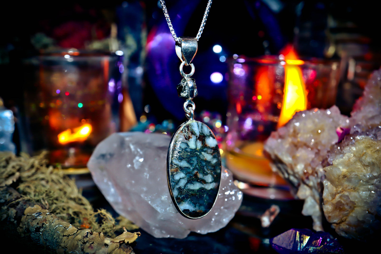 Haunted Master High Frequency Universal Wealth Codes of Merlin Djinn Amulet Pendant - Hundreds of Wealth Spells, Sacred Doctrine of Magickal Power! .925