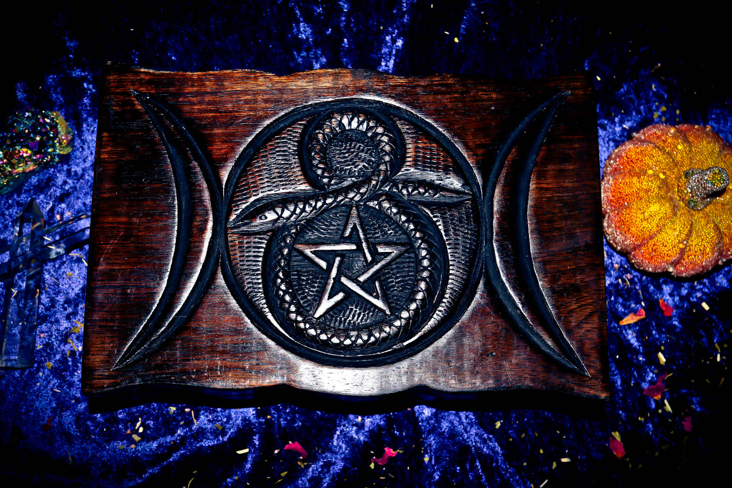 ** SAMHAIN ** BOX OF WISHES! HAUNTED GENIE CHARGING BOX WITH SET OF 10 SPELL HERBS & SPIRIT OFFERINGS! **FULL MOON TRIPLE CAST** LIMITED