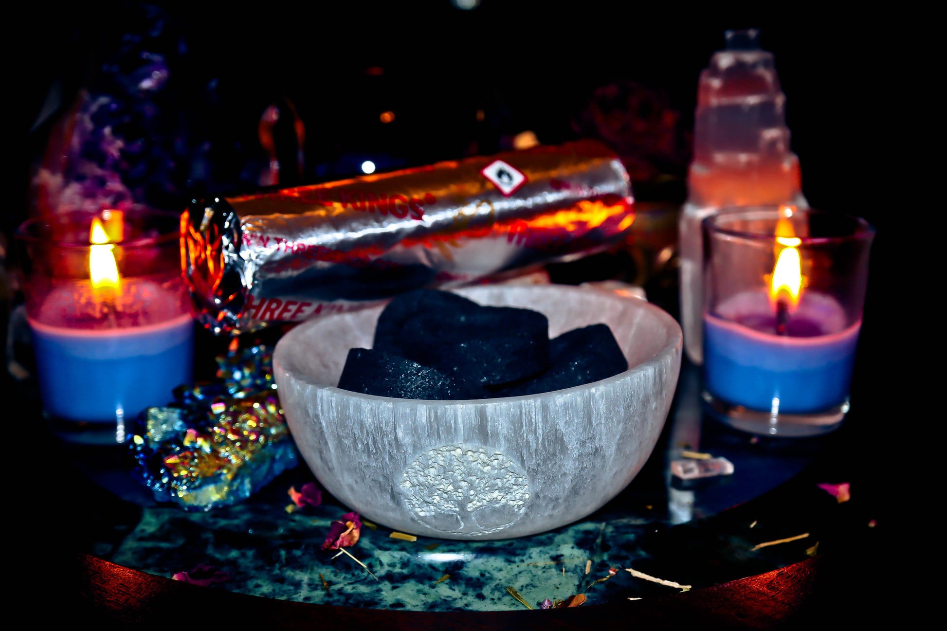 Witchcraft Charcoal Ritual tablets for Spirit Offerings of Incense, Resin & Herbs! Unleash the Magick and Boost your Spells today! Mystic Moonlight!