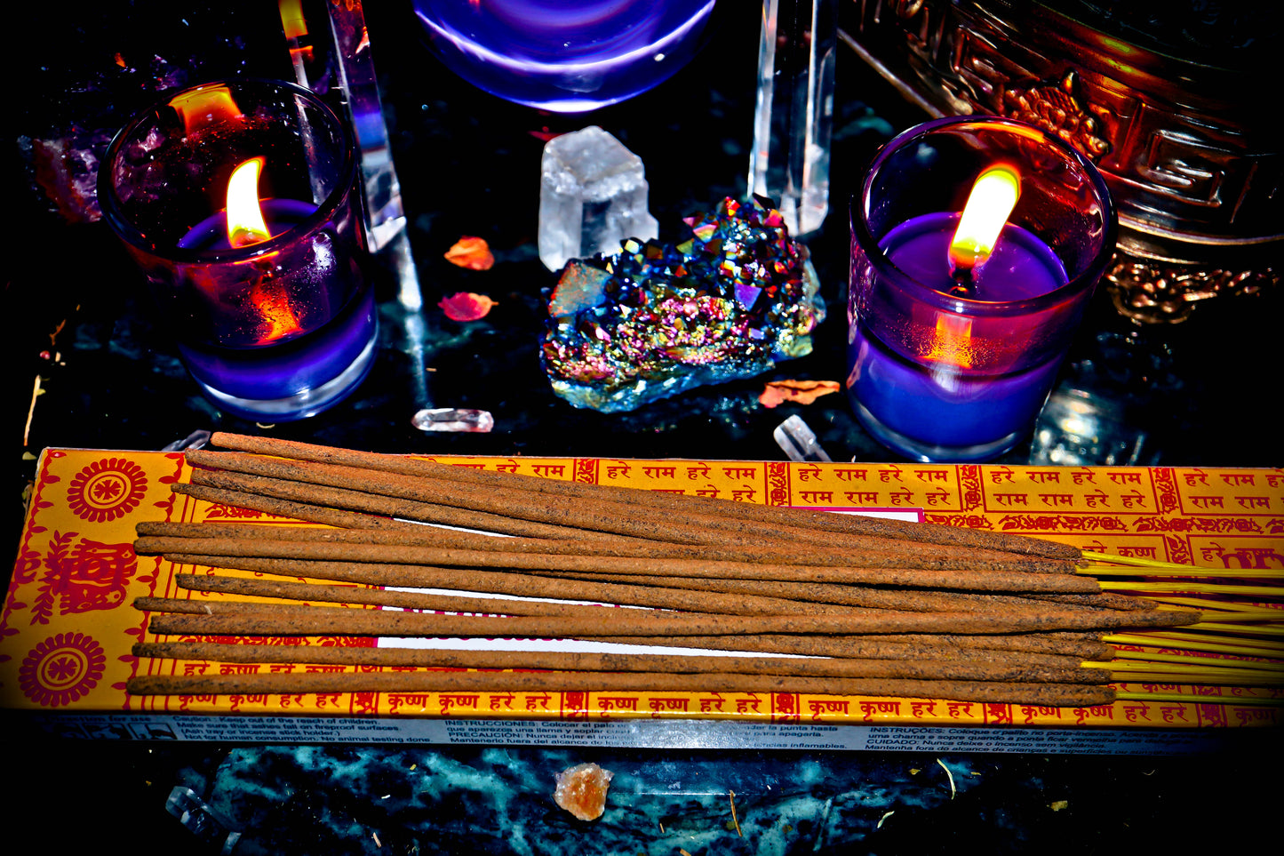 GOLOKA INCENSE NAG CHAMPA AGARBATHI 16 GRAM BOX ~ Ritual Incense For Spirit Work, Spells, Wealth Blessings, & More!