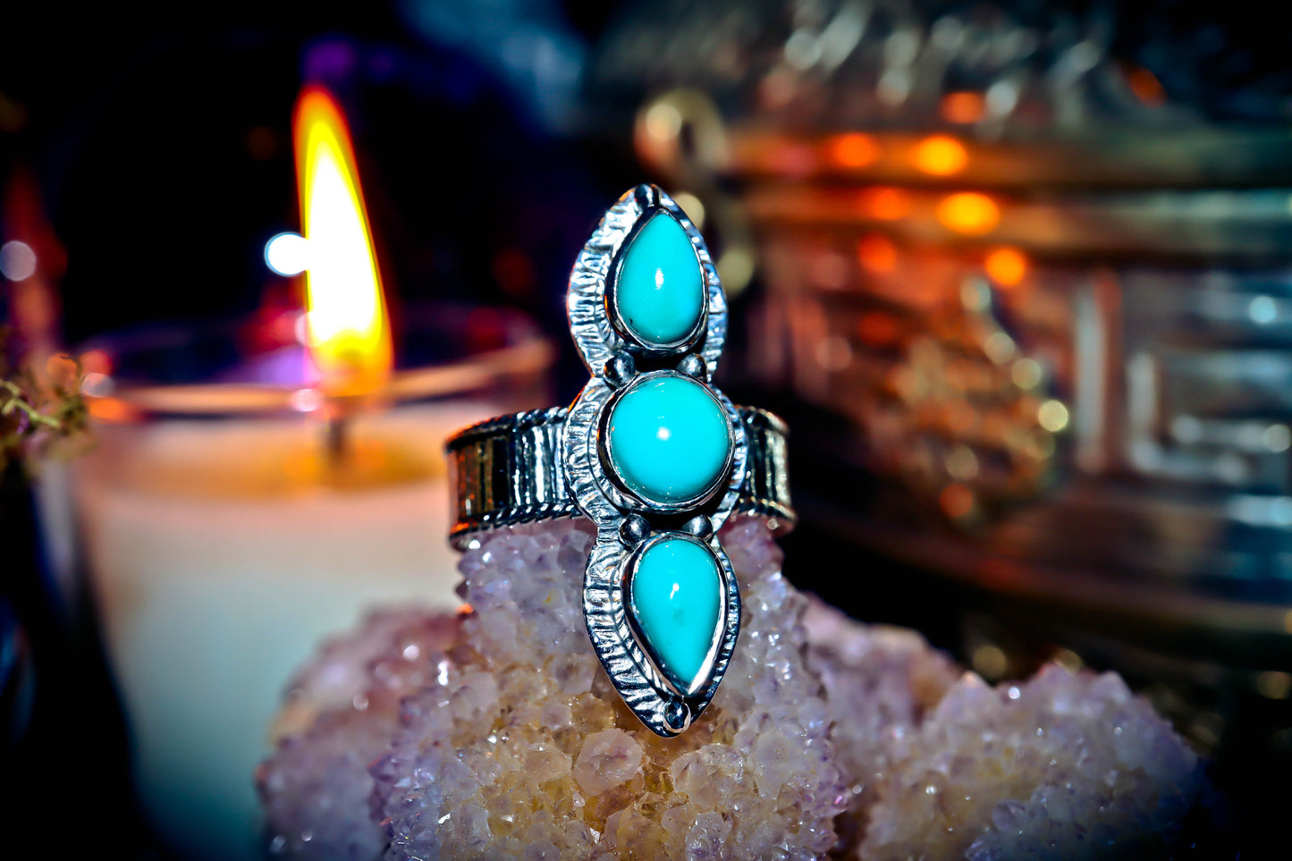 **POWERFUL** Haunted Miracle Djinn Triple Goddess Healing Devata Jinniyah! Miracle Ring! Heal Physical and Emotional Ailments! Banish Negativity! .925!