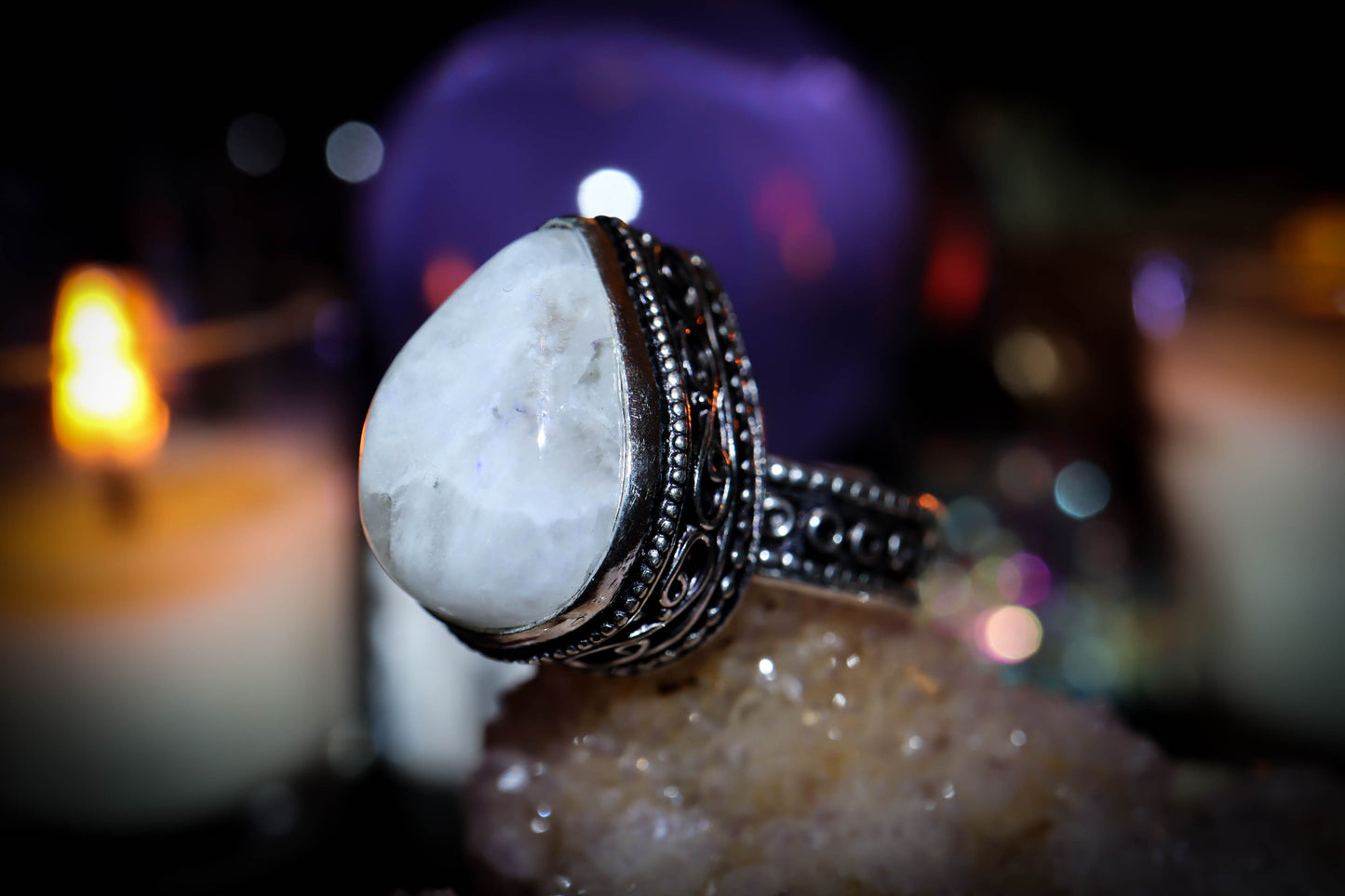 HAUNTED WHITE LIGHT ANGEL DJINN RING ** ENLIGHTENMENT! GENIE OF 7TH REALM*** ULTIMATE PROTECTOR** BLESSINGS!**