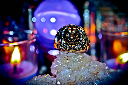Cosmic Portal Alchemy Manifestation Spell Ring for Strength Wealth