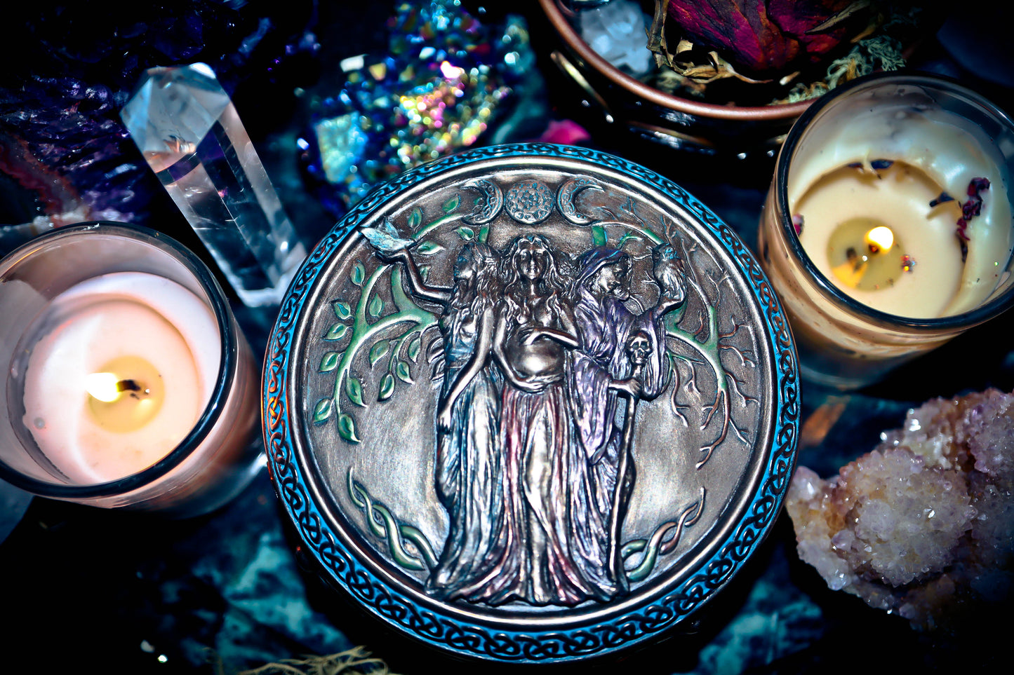 TRIPLE GODDESS Magic Charging Box for Metaphysical Empowerment, AMPLIFY THE POWER of Spells & Gain Wishes!