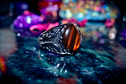 Voodoo Talisman Papa Legba Wealth Spell Pagan Witchcraft Ring!