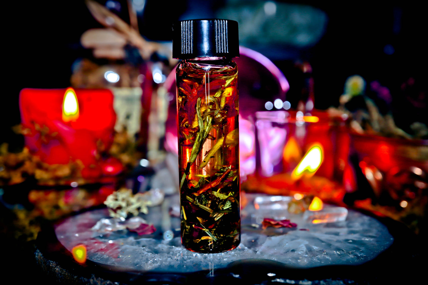 SACRED SAMHAIN ALTAR OIL ~ MAGIC Genie Offering, Ancient Potion for Wealth, Power, Divination and More! W/ FREE GIFT!