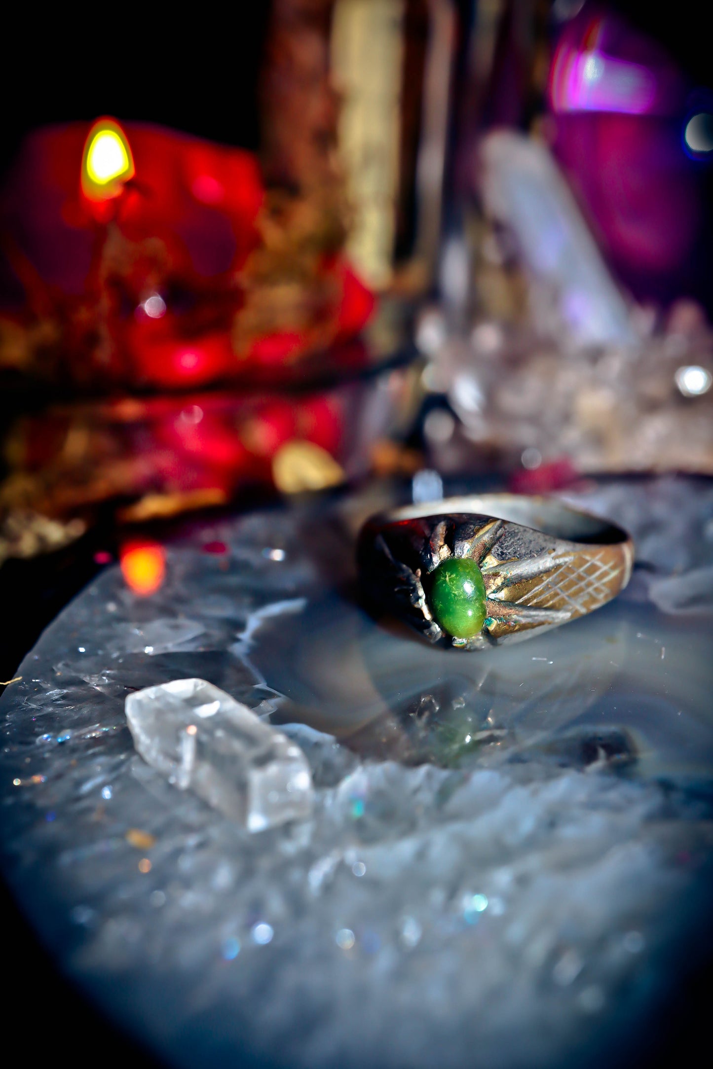 **DRUID** Haunted Alchemy Occult Warlock Genie Ring of POWER! $$ Wealth, Wisdom, Intuition + Extreme Magic Ability! BOLD energy! $