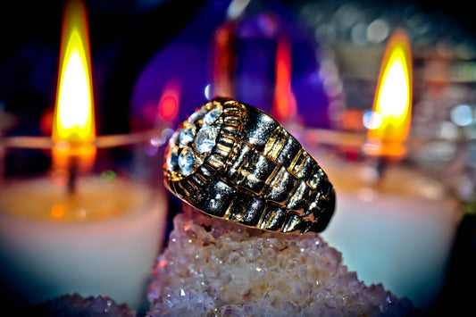 TALISMAN WEALTH Secret Society Elite Haunted Wizard Talisman Witchcraft Spell Ring